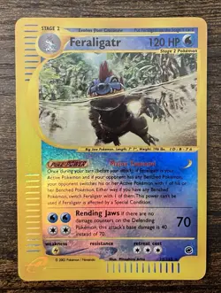 Feraligatr 012/165 Expedition Base Set Reverse Holo Rare Pokemon Card 120 HP - Image 1