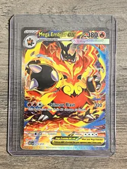 Pokemon ME: Ascended Heroes Mega Emboar ex 273/217 Special Illustration Rare - Image 1