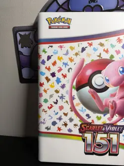 Pokemon Scarlet & Violet 151 Mew Collector Binder 360 Slots 9 Pocket - Image 3