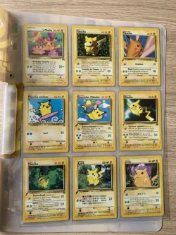 Pokemon Pikachu World Collection 2000 Folder 9 Language Vintage Card Set - Image 2