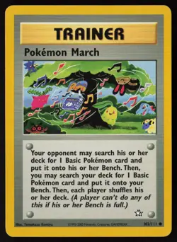 Pokemon March 102/111 Common Neo Genesis Pokemon Near Mint - Image 1