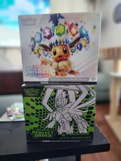 Pokemon TCG Perfect ORDER ETB (PKC) And Prismatic Evolutions ETB Sealed - Image 1