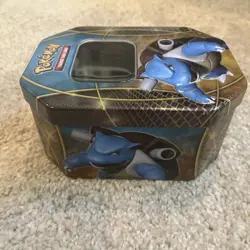Pokemon Blastoise Tin Blue Metal Card Storage Box for Pokemon TCG - Image 4