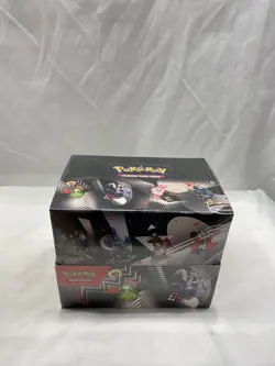 Pokemon Black Bolt White Flare Mini Tins Display Factory Sealed - Image 1