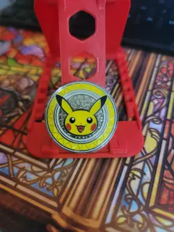 Pokemon Pikachu Metal Coin F17 XY Premium Trainer Collection 2017 - Image 1