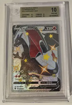Pokemon Sword and Shield Charizard V Secret Champions Path #79 BGS 10 PRISTINE - Image 1