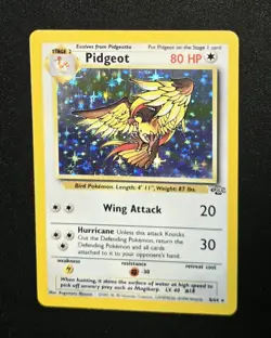 Pidgeot 8/64 Holo Rare WOTC Jungle Pokemon 1999 Wizards Of The Coast TCG - Image 1
