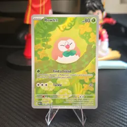 Pokemon TCG Rowlet POR 090/088 Holo Basic Bird 80 HP Card English - Image 1