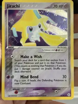 2004 Pokemon Ex Hidden Legends Jirachi Holo Rare Card 8/101 NM - Image 1