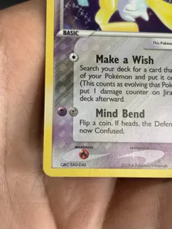 2004 Pokemon Ex Hidden Legends Jirachi Holo Rare Card 8/101 NM - Image 3
