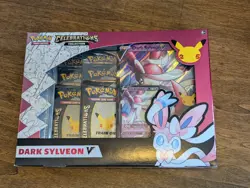 Pokemon 2022 Celebrations Dark Sylveon V Collection Box Sealed - Image 1
