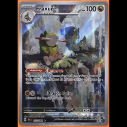 TAG 9.0 MINT Fraxure Illustration Rare 2024 Pokemon Pokemon Scarlet & Violet - Image 3