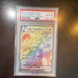 PSA 10 Pokemon Battle Styles Single Strike Urshifu VMAX 167/163 Secret Holo 2021 - Image 1