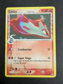 Latias 21/110 Delta Species Set Rare Collectible Nintendo Pokemon Card Damaged - Image 1