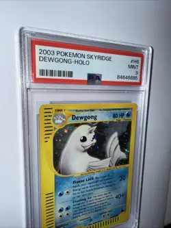 2003 Pokemon Skyridge #H6 DEWGONG- Holo Rare MINT PSA 9 Card SWIRL Skyridge - Image 2