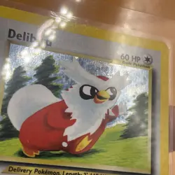 Pokemon TCG Delibird Neo Revelation 5/64 2000 60 HP Rare Holo Card - Image 3