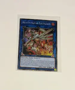 Yu-Gi-Oh! Heavymetalfoes Electrumite #RA04-EN292 Platinum Secret Rare 1st (NM) - Image 1