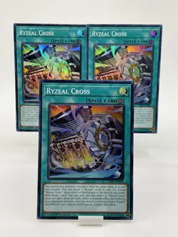 Yu-Gi-Oh! Ryzeal Cross CRBR-EN009 Super Rare 1st Ed. X3 (Play Set) - Image 1