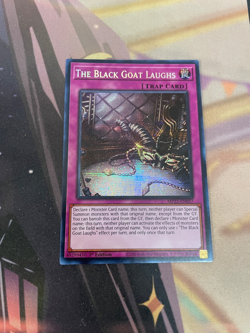 YUGIOH - THE BLACK GOAT LAUGHS - PRISMATIC SECRET RARE - MP25 - NM - 1ST ED - Image 1