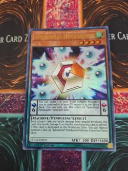Yugioh Speedroid Hexasaucer DUOV-EN035 Ultra Rare 1st Edition Near Mint - Image 1
