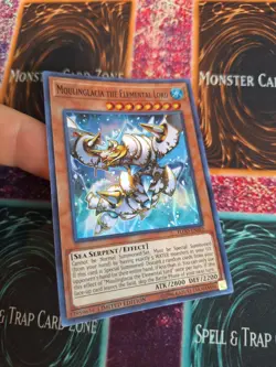 Yugioh Moulinglacia the Elemental Lord FLOD-ENSE2 Super Rare Limited Near Mint - Image 2