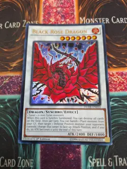 Yugioh Black Rose Dragon DUDE-EN010 Ultra Rare 1st Edition Near Mint - Image 1