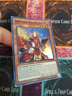 Yugioh Infernoble Knight Oliver ROTD-EN014 Super Rare 1st Edition Near Mint - Image 2