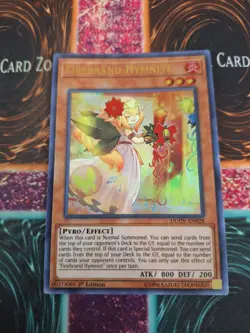 Yugioh Firebrand Hymnist DUOV-EN028 Ultra Rare 1st Edition Near Mint - Image 1