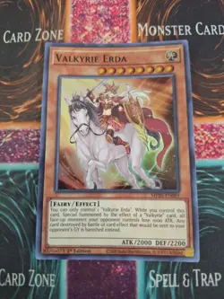 Yugioh Valkyrie Erda MP20-EN089 Super Rare 1st Edition Near Mint - Image 1