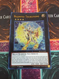 Yugioh Bujintei Tsukuyomi BLLR-EN069 Ultra Rare 1st Edition Moderately Played - Image 1
