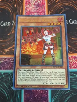 Yugioh Witchcrafter Schmietta MP20-EN221 Ultra Rare 1st Edition Near Mint - Image 1