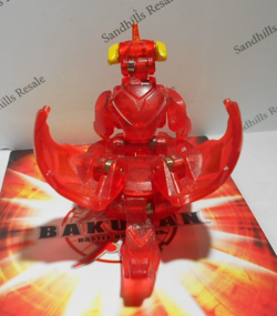 Bakugan Helix Dragonoid Red Pyrus Translucent Gundalian Invaders 720G - no DNA - Image 4