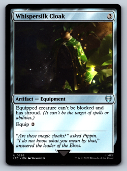 Whispersilk Cloak - Lord of the Rings Commander - MTG - Image 1