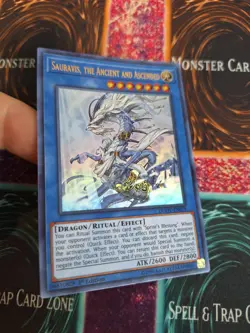 Yugioh Sauravis, the Ancient and Ascended DUOV-EN075 Ultra 1st Edition NM - Image 2