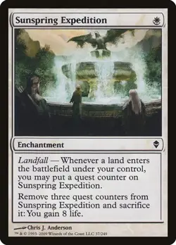 Sunspring Expedition 37 MTG NM - Zendikar - Image 1