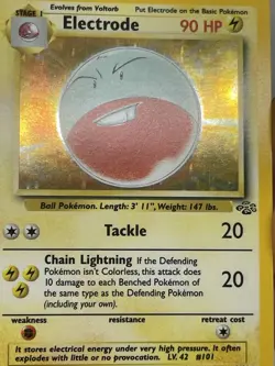 Pokemon TCG Electrode Jungle 2/64 Holo Unlimited Rare Card WOTC NM SUPER CLEAN. - Image 2