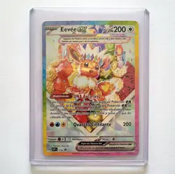 Pokemon TCG Eevee ex 174 Exclusive Promo Set Prismatic Portuguese Rare SAR Card - Image 2
