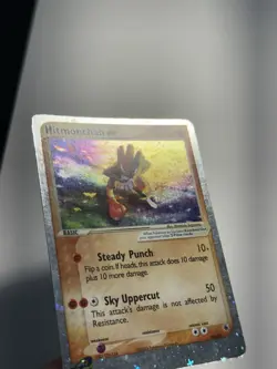 Hitmonchan EX SWIRL Pokemon Ruby and Sapphire 98/109 Holo MP - Image 5
