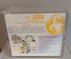 Brilliant Stars Pokemon Center ETB- Elite Trainer Box- New/Sealed + Acrylic Case - Image 2