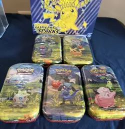 Pokemon TCG Ascended Heroes Mini Tins Art Set Collection (x5 tins) NEW SEALED - Image 1