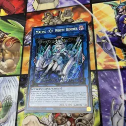 Yugioh! Maliss Q White Binder MP25-EN126 Prismatic Secret Rare 1st Ed NM - Image 2