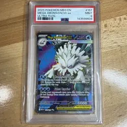 PSA 9 Mega Abomasnow ex 157/132 Ultra Rare UR Me01: Mega Evolution Pokemon 2025 - Image 1