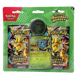 Pokemon Mega Evolution Ascended Heroes Blister Pack with Erika's Tangela - Image 1