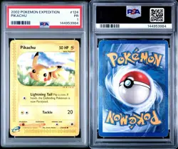 2002 Pokemon Expedition Pikachu #124 PSA 1 PR - Image 3