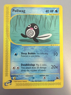 Pokemon Poliwag 87/144 Skyridge (2003) – Near Mint – NEVER Played – e‑Reader - Image 1