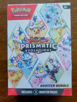 Factory sealed Pokemon TCG Scarlet & Violet Prismatic Evolutions Booster Bundle - Image 1