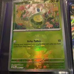 Pokemon Prismatic Evolutions, Master ball Budew & Pikachu EX, Holo Rare, NM/M - Image 5
