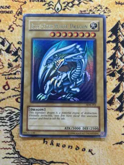 Yugioh Blue-Eyes White Dragon SDK-001 Ultra Rare Unlimited HP Starter Deck Kaiba - Image 1