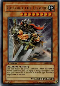 Yugioh Gilford the Legend SD5-EN001 1st Edition Ultra Rare NM - Image 1