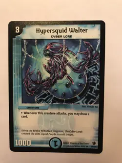Hypersquid Walter Duel Masters DM02 Rare card TCG CCG - Image 1